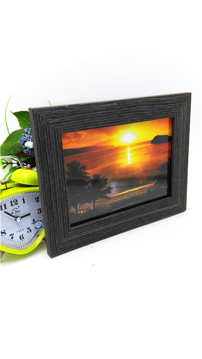 Wooden black simple FOTO frame 5"x7"